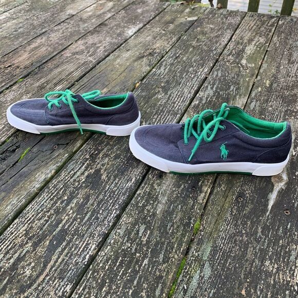 Polo by Ralph Lauren navy blue canvas shoe Mens 7 - Picture 5 of 8